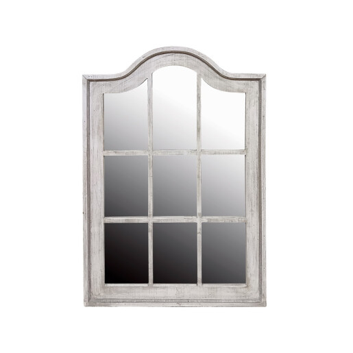 Oglinda perete lemn alb 64 x 3 x 94 cm