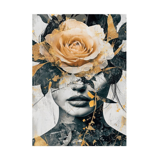 Tablou oleografie pe panza multicolor Women II 50 x 70 cm