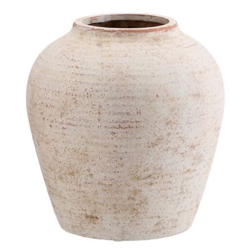 Vaza flori teracota maro 20,5 x 22 cm