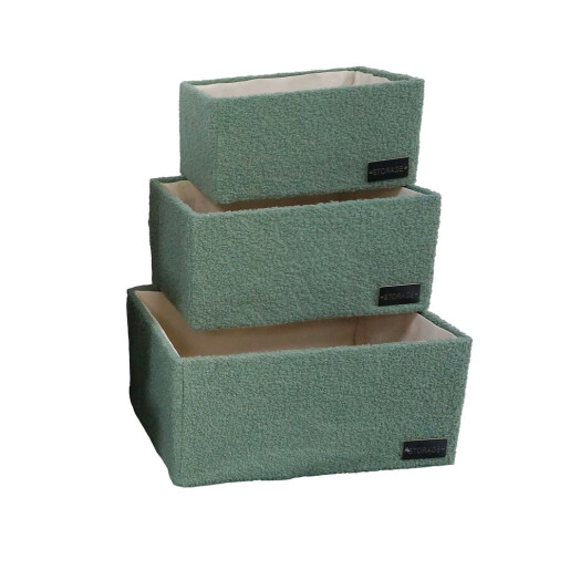 Set 9 cosuri depozitare textil multicolor 30 x 20 x 15, 35 x 25 x 17, 40 x 30 x 20 cm