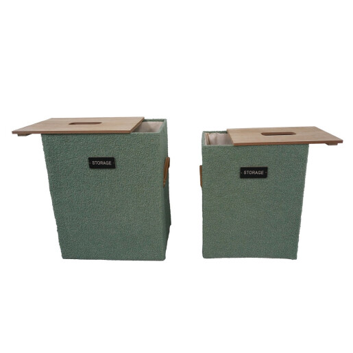 Set 2 cosuri rufe maro verde Jin  35 x 25 x 45, 40 x 30 x 50 cm