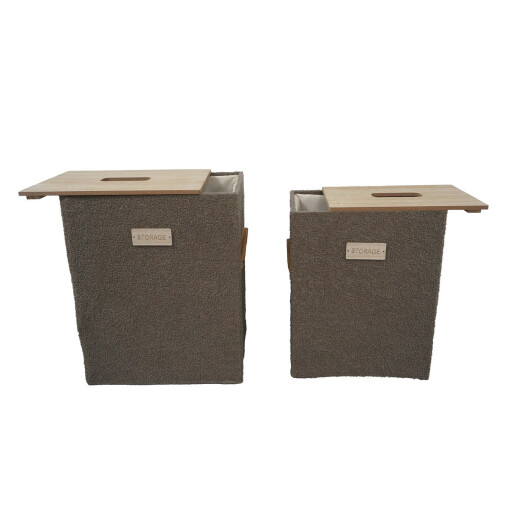 Set 2 cosuri rufe maro Jin  35 x 25 x 45, 40 x 30 x 50 cm