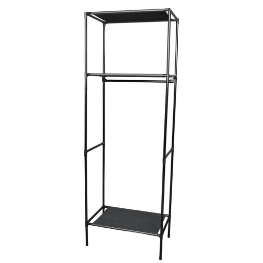 Suport haine, raft fier negru 57 x 35 x 167,5 cm