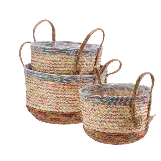 Set 3 ghivece flori 25 x 19, 28 x 20, 31 x 21 cm