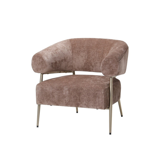 Fotoliu catifea maro 86 x 74 x 78 cm