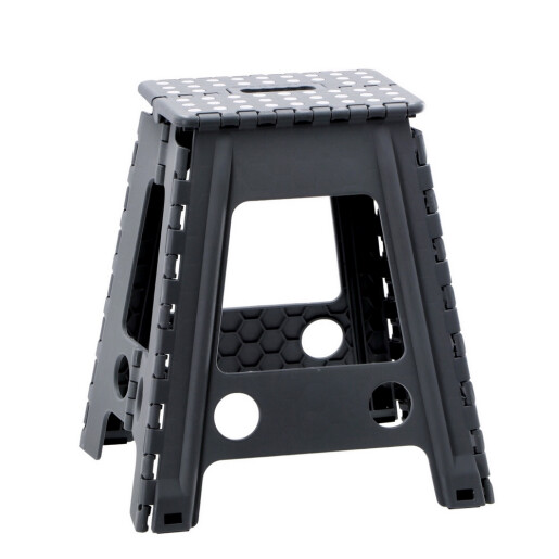 Taburet pliabil plastic gri 29 x 22 x 45 cm