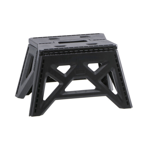 Taburet pliabil plastic negru 38 x 26 x 22 cm