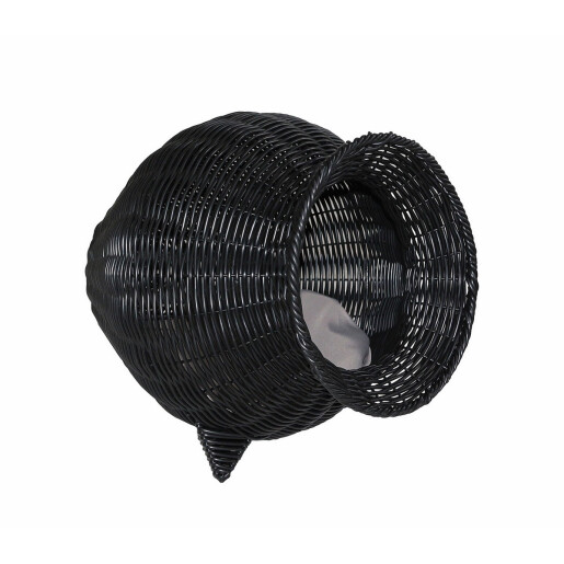 Pat animale plastic negru textil bej  40 x 45 cm