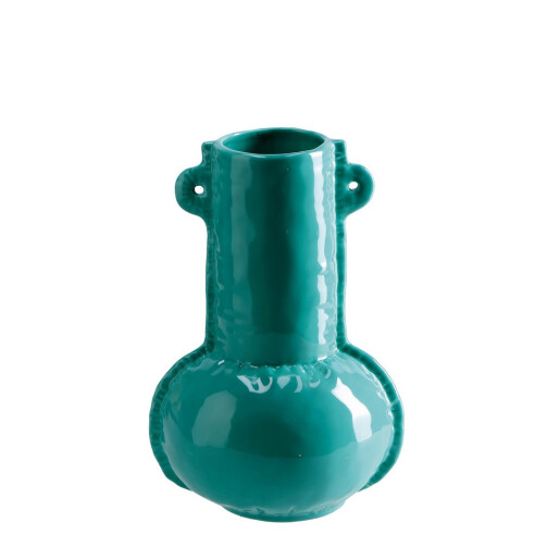 Vaza flori ceramica turcoaz 14,5 x 24,5 cm