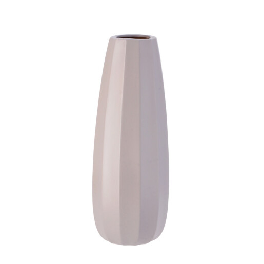 Vaza flori ceramica gri 14,5 x 39 cm