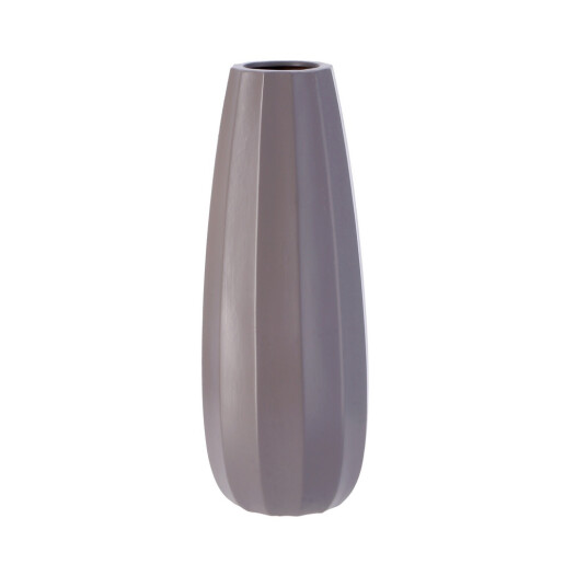 Vaza flori ceramica gri inchis 14,5 x 39 cm