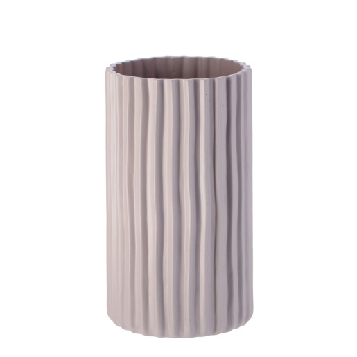 Vaza flori ceramica gri 19 x 34 cm