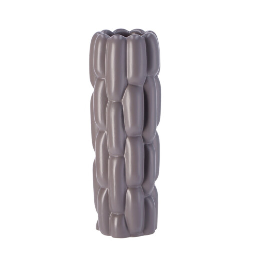 Vaza flori ceramica gri inchis 13,5 x 38,5 cm