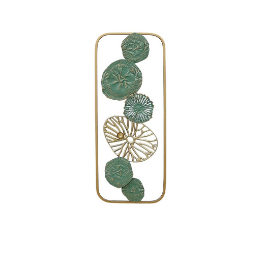 Set 3 decoratiuni perete fier multicolor Flowers 25 x 61 cm