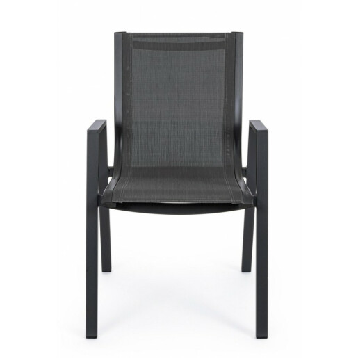 Set 18 scaune gri antracit Pelagius 55x65.5x88 cm