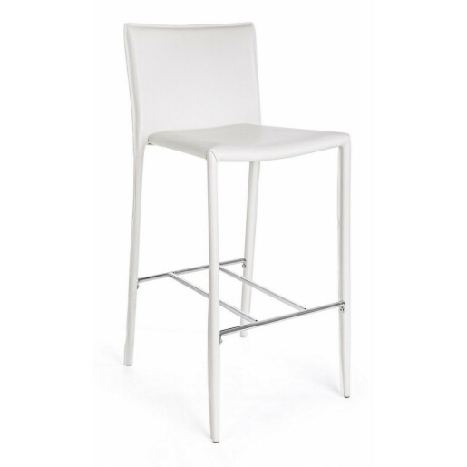 Set 2 scaune bar albe Catherine 52x46x105 cm