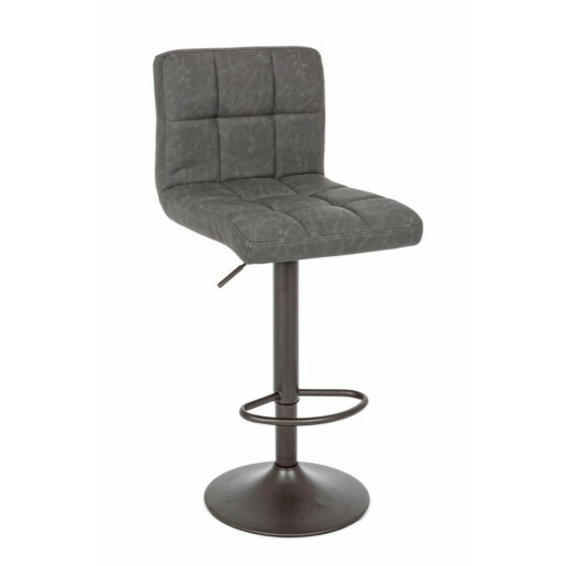 Set 2 scaune bar gri inchis Greyson 42x51x113 cm