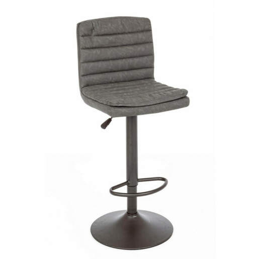Set 2 scaune bar Connor gri 41x50x115.5 cm