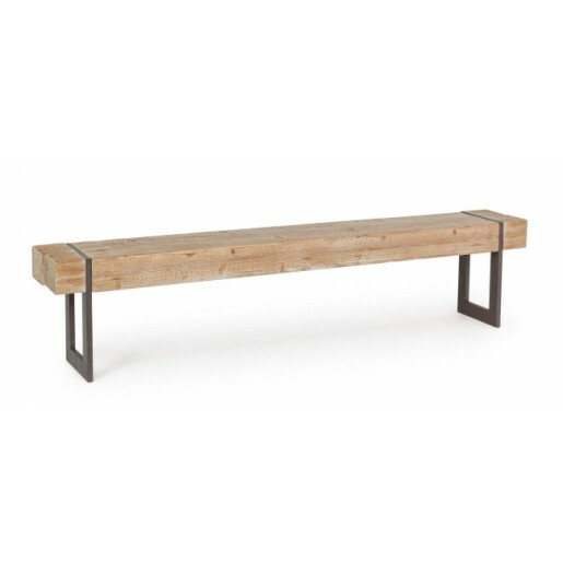 Banca lemn natur Garrett 200x30x45 cm