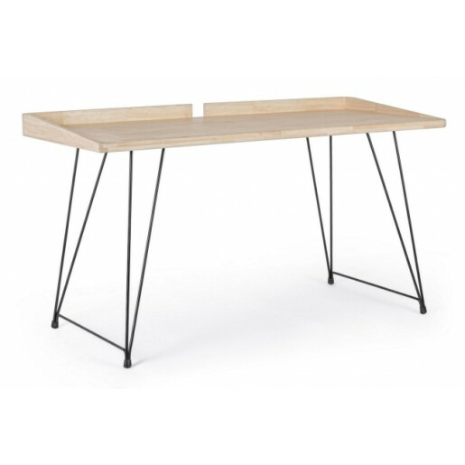 Birou alb natur District 142x61x78 cm