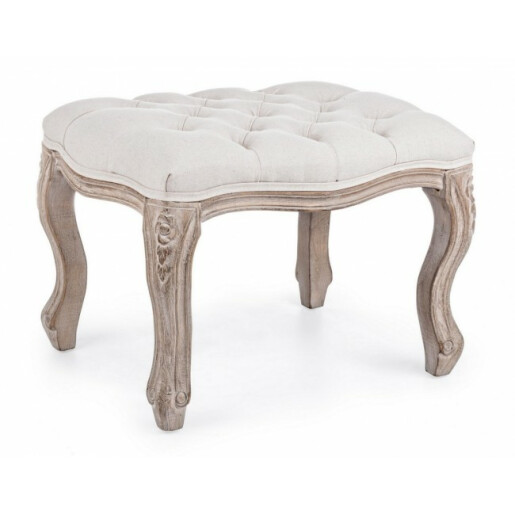Set 2 tabureti crem Diva 53x42x38 cm
