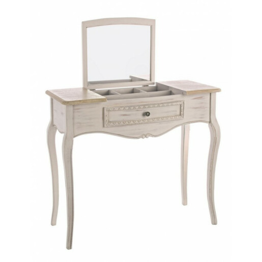 Consola, lemn bej maro, Clarisse, 90x40x80 cm