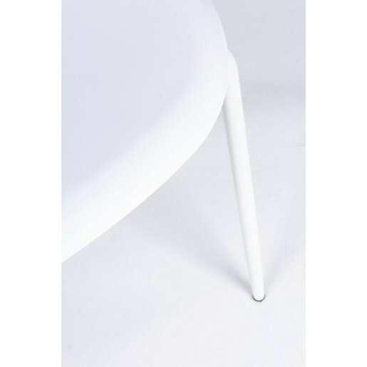 Set 4 scaune albe Iris 45x52x84 cm