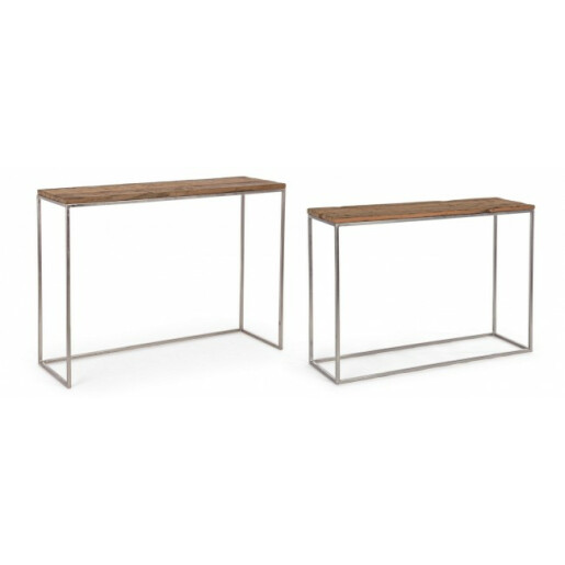 Set 2 console Rafter 100x32x73 cm, 110x35x83 cm