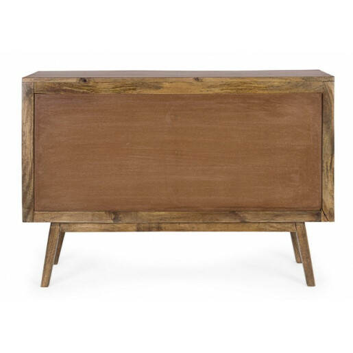 Comoda 6 sertare lemn mango maro Sylvester 114x40x80 cm