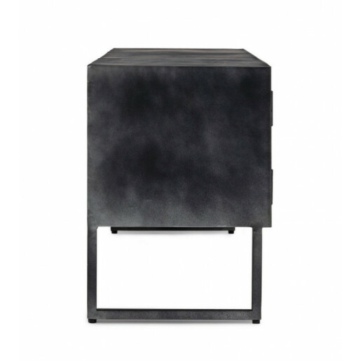 Comoda Tv lemn gri antracit Dorset 130x40x56 cm