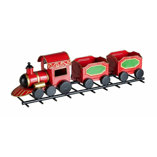 Trenulet decorativ metal 43.43x11.18x12.45 cm