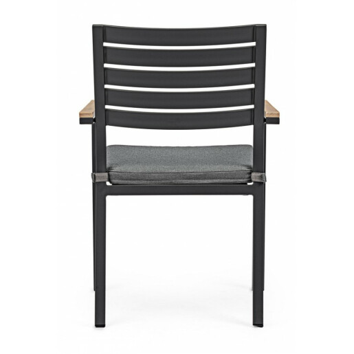 Set 4 scaune gri antracit Belmar 60x58x88.5 cm