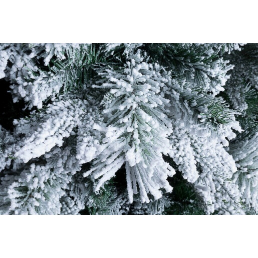 Brad artificial verde cu zapada artificiala slim Dresda Ø 76x210 cm