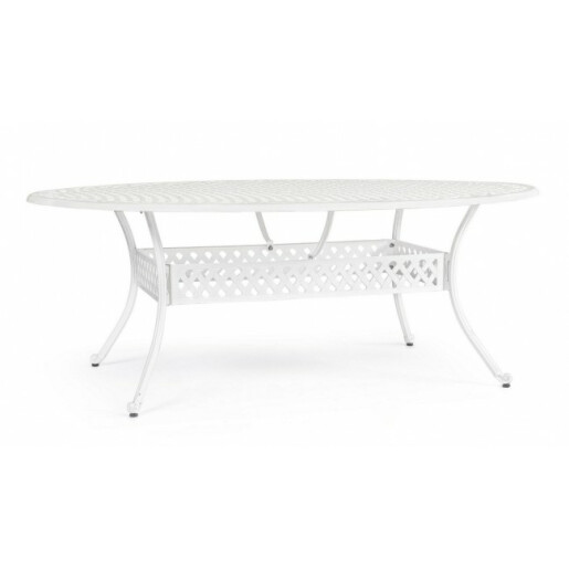 Masa aluminiu alb Ivrea 201x150x73 cm