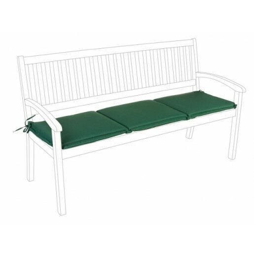 Perna bancuta 3 locuri din textil verde Nat 153 cm x 48 cm x 3 h