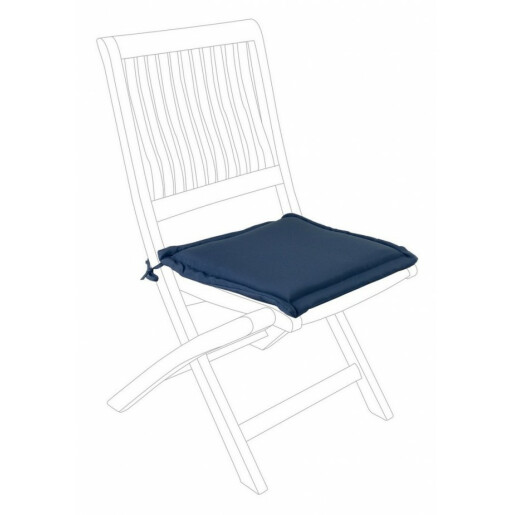 Set 4 perne scaune textil albastru 42x42x3 cm
