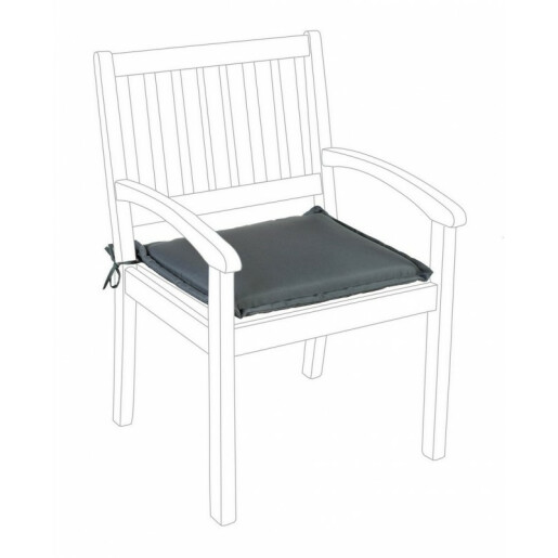 Perna scaun textil gri antracit 49x52x3 cm