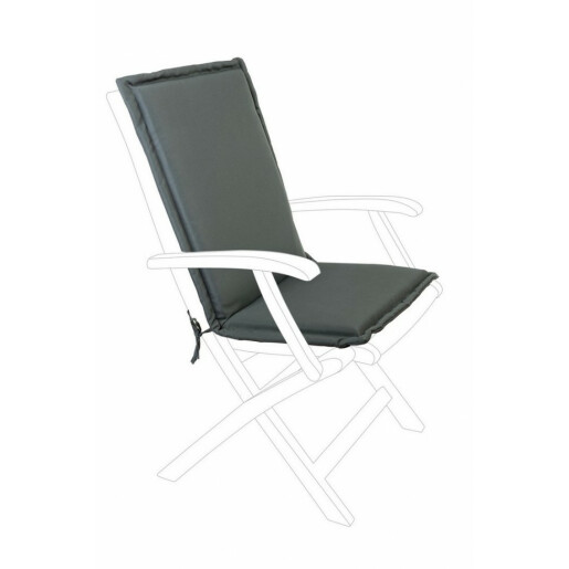 Set 2 perne scaune gradina textil gri antracit 45x94x3 cm