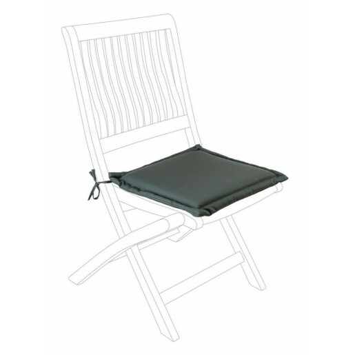 Set 4 perne scaune textil gri antracit 42x42x3 cm