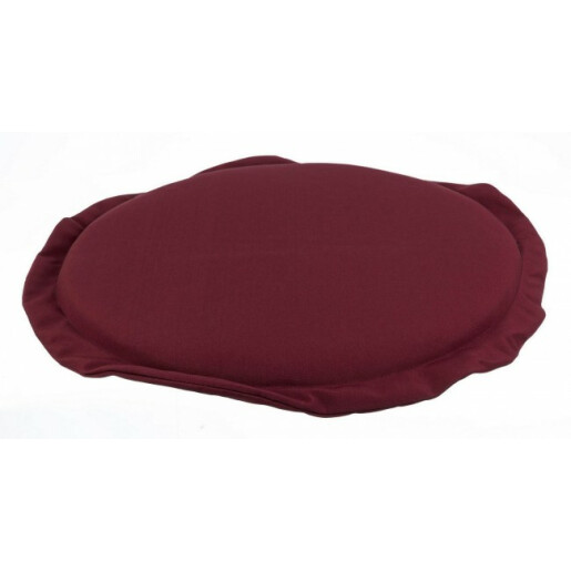 Perna  rotunda scaun din textil visiniu Poly Ø 42 cm x 3 h