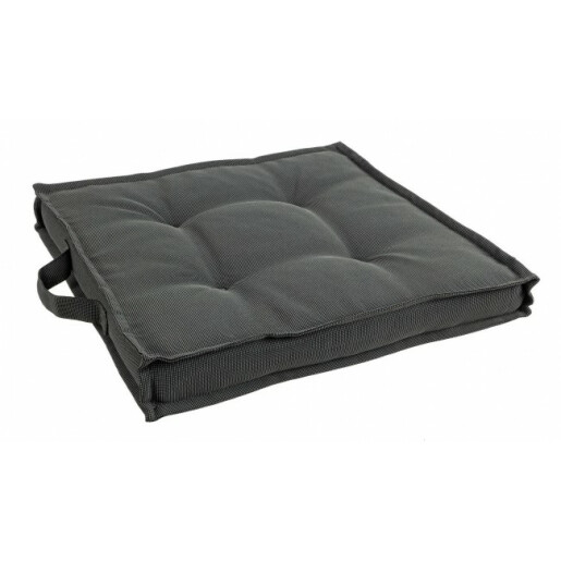 Set 4 perne podea textil gri 40x40x4 cm