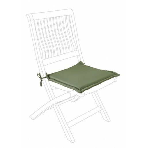 Set 4 perne scaune textil verde Olefin 42x42x3 cm