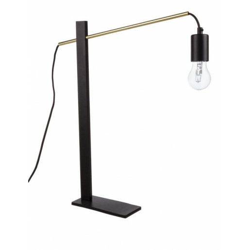 Veioza metal negru Carter 45 cm x 8 cm x 50 h