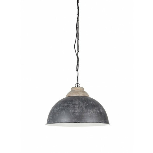 Lustra din otel gri patinat Ileana, 25W, Ø 52 cm x 35 h