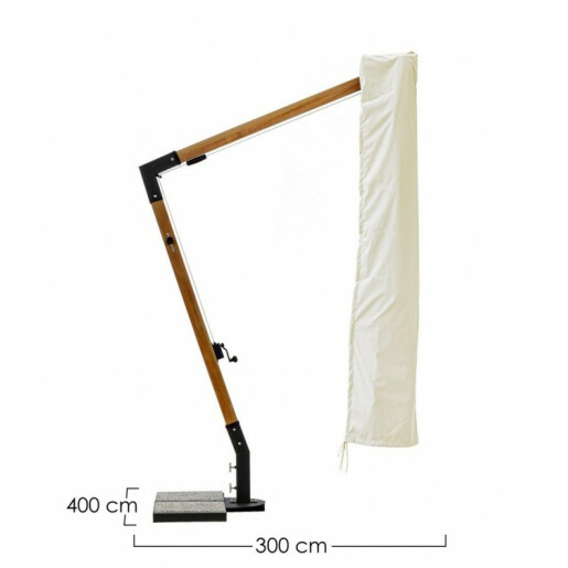 Husa protectie umbrela textil crem Capua 53x290 cm