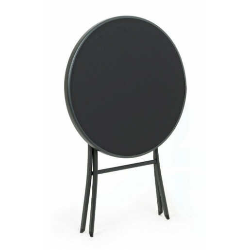 Masa pliabila otel negru Martinez 60x70 cm