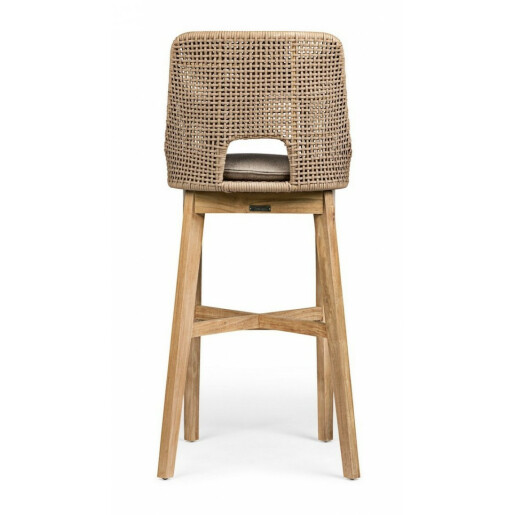 Set 2 scaune bar natur bej Hesperia 49x57x112 cm