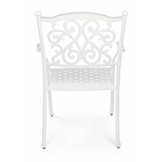 Set 4 scaune fier alb Ivrea 65x60x92 cm
