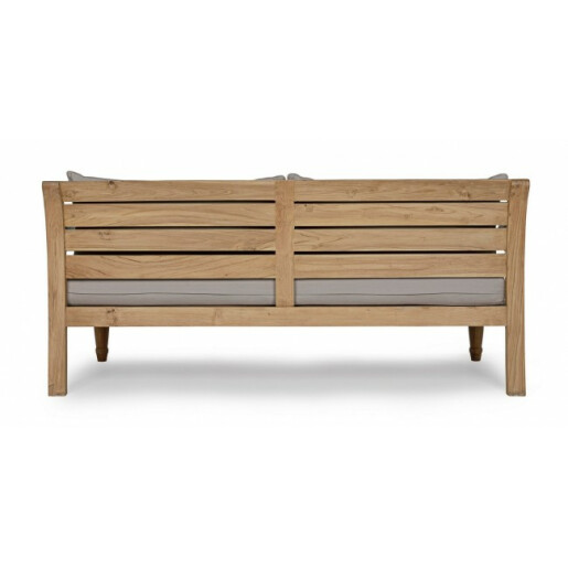 Canapea lemn perne gri Karuba 165x80x75 cm