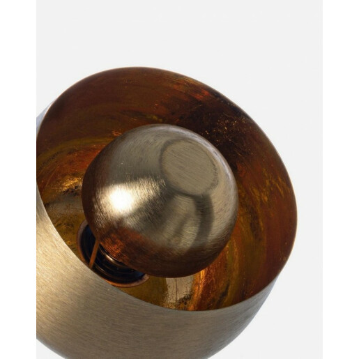 Veioza metal auriu Ishan 21.5x22 cm